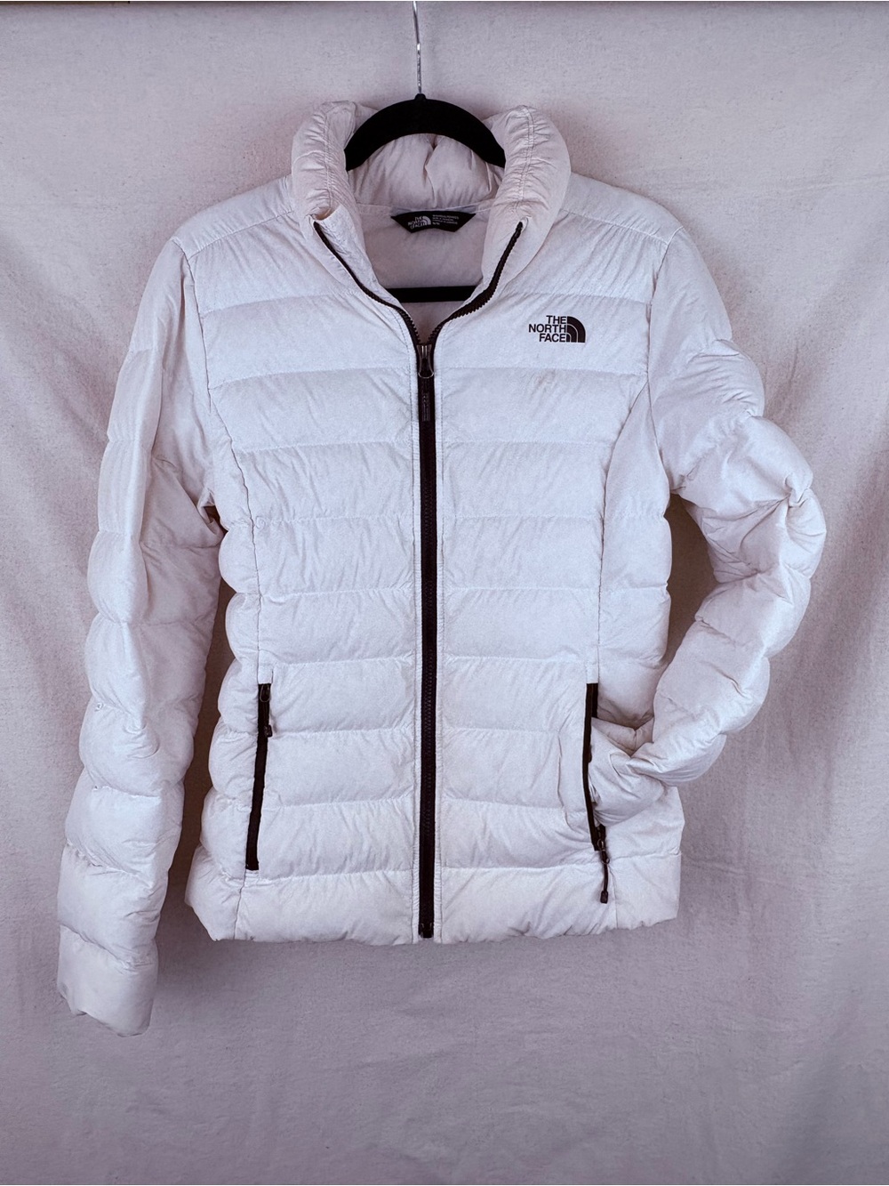 The North Face Women’s White Quilted Packable Puffer Jacket